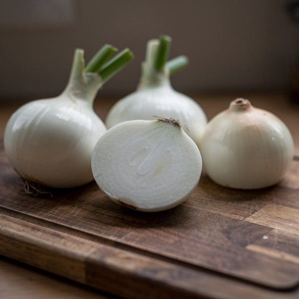 Ailsa Craig Onion Seeds styled presentation