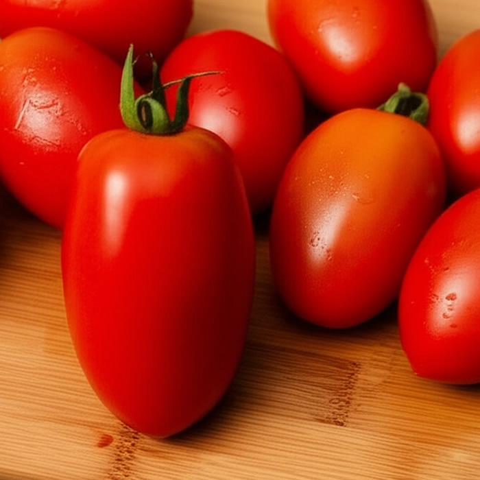 San Marzano Tomato Seeds styled presentation